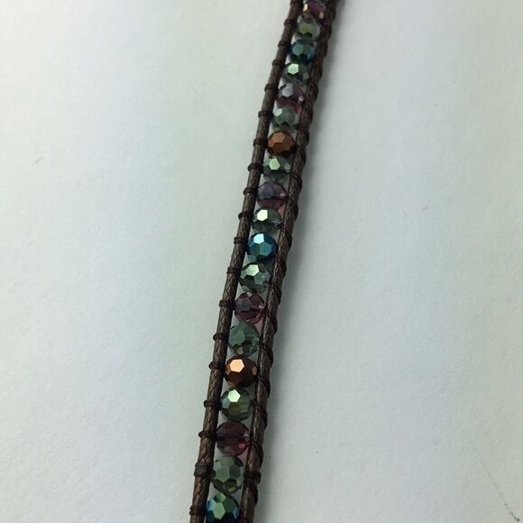 NEW Katie Soleil brown teal Wrap Bracelet - Picture 4 of 6